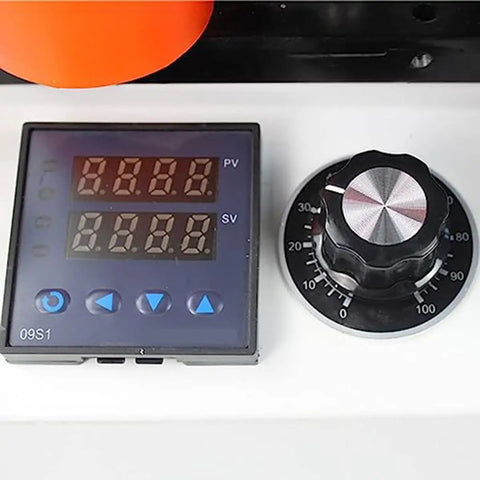 Control panel and dial of Portable Edge Bander For Woodworking, Pro Grade Glue System, 1 To 6 Meters Per Second Speed Machine