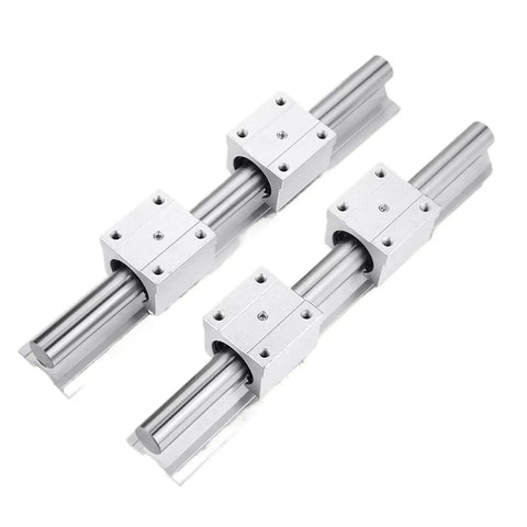 Dead Smooth Heavy Duty Steel Linear Guide Rail Kit Featuring Rock Solid SBR40 Shafts And Precision SBR40uu Sliders close-up