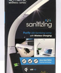 Purify LED Desk Lamp With Wireless Charging, Touch Activated, Flexible Gooseneck, sanitizing, Qi charging
