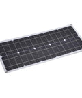 50W Flexible Monocrystalline Solar Panel With Dual USB Outputs For Camping Hiking Travel And Emergency Power Supply