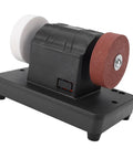 Smooth Running 3 Inch Dual Wheel Mini Bench Grinder Featuring Variable Speed 2000 To 6000 Rpm Cordless Battery Power And Tough Copper Motor, compact design.