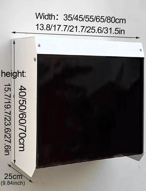 Hella Durable Electric Vehicle Charger Cover And Heavy Duty Outdoor Charging Station Awning dimensions with width and height labels.