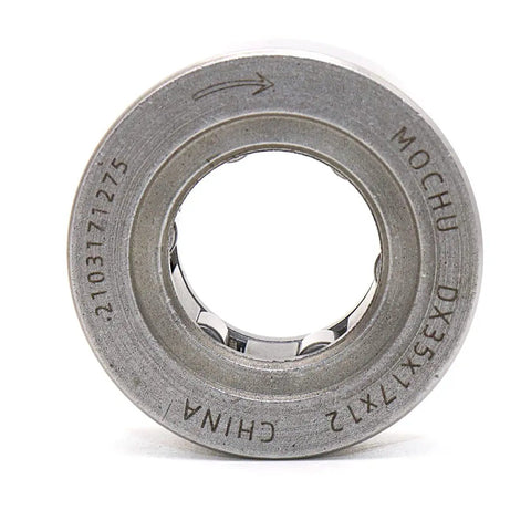 Heavy Duty One Way Needle Bearing Clutch Roller Assembly Drawn Cup Style 17X35X12MM front view showing precision engineering.