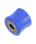 Bombproof 10mm Nylon Chain Roller Tensioner Slider Kit For Mini Motorcycle Dirt Bike ATV Go Kart concave blue pulley with bearings.