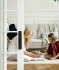 2 Pack Adhesive Cabinet Handles 6 Inch Self Stick Drawer Pulls on glass door, matte black, strong hold in living room