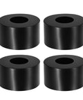 Hardcore Neoprene Rubber Spacers Anti Vibration Isolation Pads Bushing Washers For HVAC And Street Cars 15Mm Inner Diameter 35Mm Outer Diameter 20Mm Thick Zero Hassle Workshop Winners Pack Of 4 in black rubber, set of four.