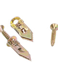 40 Pack Self Drilling Drywall Anchors With Screws Kit Carbon Steel Expansion Anchors Toggle Bolts close-up on white background