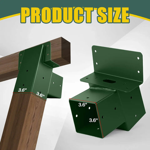 Heavy Duty 4x4 Compound Angle Deer Stand Brackets For Treehouses, Hunting Blinds, Swing Sets, Viewing Platforms, And Playground Equipment Tough As Nails For Any Weather