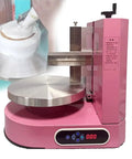 Portable Adjustable Cake Icing Machine With Automatic Decorating Smooth Coating And Scraping Tool For 4 to 12 Inch Cakes, Pink