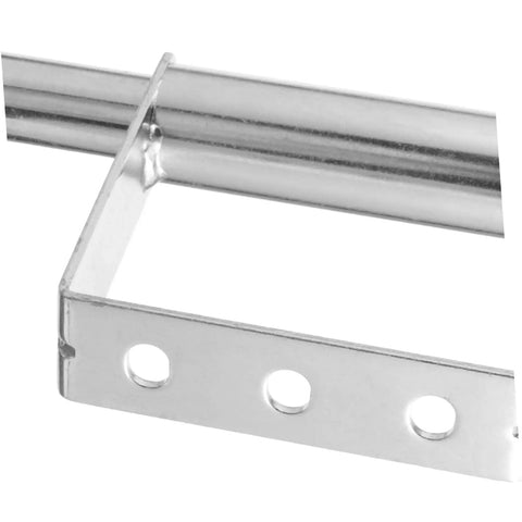 Close-up of the Badass Heavy Duty Spring Loaded Gate Caster bracket, durable metal with holes for easy mounting.