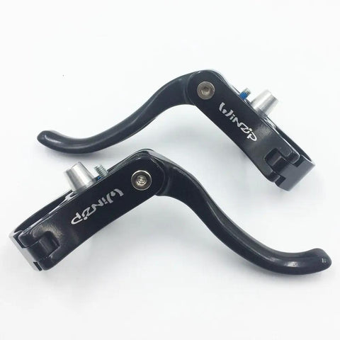 Ergonomic Aluminum Alloy Brake Lever Set For Road Bikes, 22.2mm And 23.8mm Clamp Sizes, Top Mount Design, Black