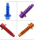 10Pcs Self Tapping Screw Bolt Kit For SX SXF XC XCF EXC EXCF XCW XCFW Six Days, red/blue/purple/orange anodized bolts.