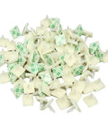 Hella Secure Self Adhesive PCB Snap Fasteners Featuring Slick Flat Head Design Skip Pre Drilling Easy Mounting For Electronics Projects Rock Solid Hold Heavy Duty 100 Pack, off-white nylon fasteners with adhesive backing.
