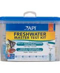 Freshwater Aquarium Test Kit Has 800 Tests For Ph Ammonia Nitrite And Nitrate To Maintain Safe Crystal Clear Water showcasing test kit container.