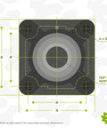 Top view diagram of Heavy Duty Pro Grade Cast Iron 4-Bolt Flange Bearing Unit With 2-11 16 Inch Bore and Set Screw Lock.