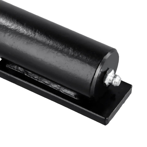 Tough As Nails 7 Inch Weld On Barrel Gate Hinges 4 Pack, matte black steel cylinder hinge for heavy duty gates.