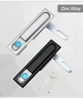 Sleek Matte Black Flat Lock Replacement Part In Zinc Alloy One Piece Built To Last Durable Lock Housing For Upgraded Security