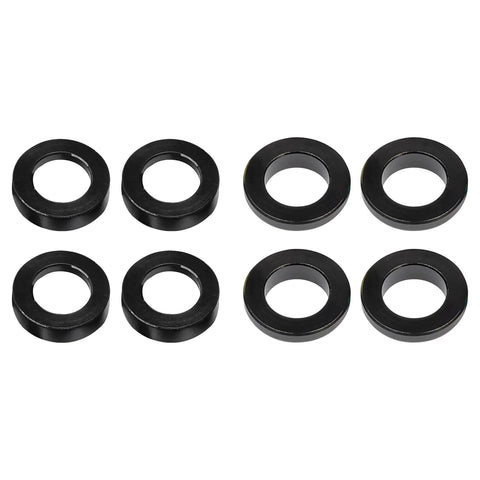 Kickass Grade 5 Titanium M6 Washer Set Featuring Bold Concave And Convex Designs With Matte Black Coating for secure repairs.