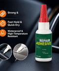 Heavy Duty Car Bumper Repair Adhesive And Quick Cure Auto Body Glue For Exterior Trim Sealing in a 20ml bottle with easy applicator.