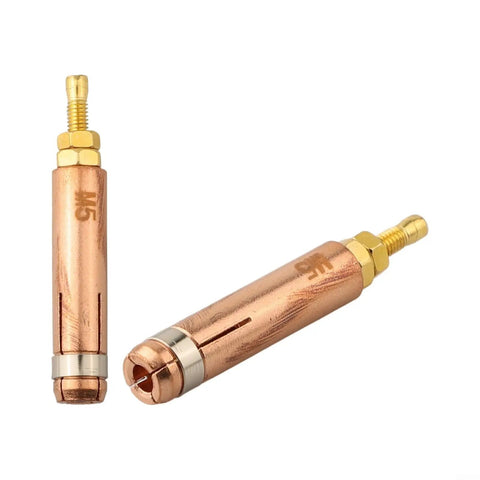 Precision Copper Collet Chuck For CD Stud Welding Torch ensures secure grip on M5 fasteners, crafted from durable copper material.