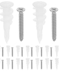 Drywall Anchors And Screws Kit 50 Sets Easy Install Stainless Steel And Plastic Construction for Hanging Mirrors