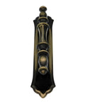 3 Inch Cabinet Pull Handle With Laid Back Antique English Finish Zinc Bar Pull For Kitchen Cabinets Drawer showing detailed design and texture.