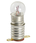 Straight Up E10 Mini Light Bulbs And Socket Holders Kit Featuring Ten Pieces Of Low Voltage Tungsten Filament Lamps Ideal For Science Fair Projects And Home Electronics Testing, close-up of E10 tungsten bulb with socket.