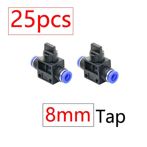25pcs Hose Adapter Kit With 25 Or 50 Quick Connect Fittings For Half And Three Quarter Inch Hoses And Six Millimeter And Eight Millimeter Tubing Includes Straight Elbow Tee Plug Easy Fit No Leak Four Way Diverter Connectors In Orange Durable Nylon Brass And, 8mm tap