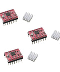 3 Pack A4988 Stepper Motor Driver Module for 8 to 35V 1A with One Sixteenth Microstepping Plug And Play for Quick Setup shown