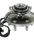 Tough As Nails Front Wheel Hub Bearing Assembly 2 Piece Set With Hassle Free Abs Sensor For Ford Expedition close-up view with ABS wiring.