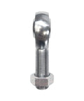 Thick Walled Male Right Hand Thread Heim Joint With Matching Jam Nut And Self Lube Liner Heavy Duty Chromoly Rod End side view.