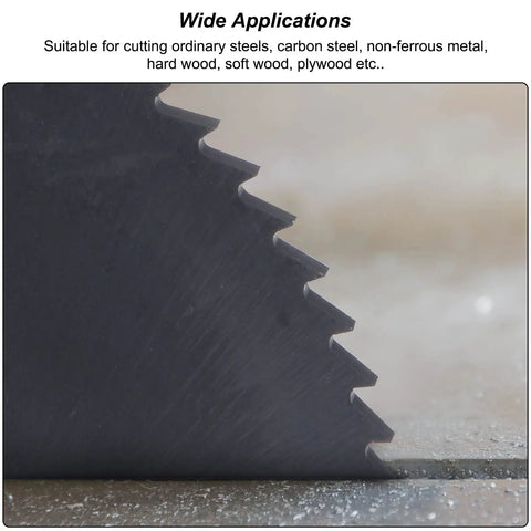 Close-up of Premium Two Point Five Inch Circular Saw Blade Featuring Seventy Two High Speed Steel Cutters And A Generous Sixteen Millimeter Bore.
