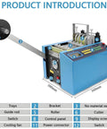 Top Tier Automatic Heat Shrink Tube Cutter, Heavy Duty Electric Cable Trimming Machine with control panel and fan.