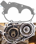 Heavy Duty Water Pump Gasket Seal Rebuild Kit For Polaris Trail Boss 350L And Sportsman 400 Two Stroke Atv Replacement Parts showing gaskets and inner pump components.