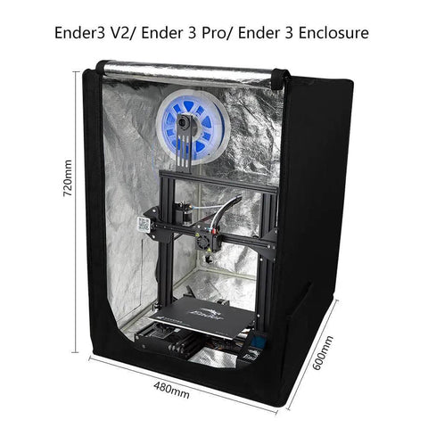 Ender Series 3D Printer Enclosure Fireproof and Dustproof With Quick Install Easy Setup Folding Storage and Tool Pockets