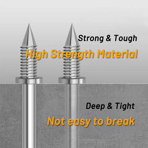 100 Piece Badass Double Head Skirting Pins Nickel Plated Rust Proof Invisible Trim Screws With Extender Bit showing high strength material.