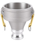 Built Like A Tank Type Da Camlock Reducer Fitting With Rugged Aluminum Hose Adapter Coupler for quick connections