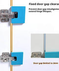 Effortless Magnetic Door Hinge Mate Kit for Quick Tool Free Installations showing fixed door gap with magnetic jig alignment.