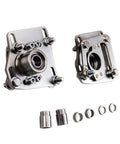 Adjustable Front Upper Camber Plates Set For Ford Mustang 1994-2004 V6 V8 GT 2-Piece Silver Mounts Fits 3 Or 4 Bolt Mustangs