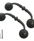 Slick And Dang Durable Drop Bail Cabinet Pulls With Oil Rubbed Bronze Finish quick setup vibes for kitchen drawers, 4 inch size, zinc alloy.
