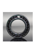 Heavy Duty High Heat Full Ball Bearing Model TB6210 size 50x90x20 mm with black balls and metal casing.