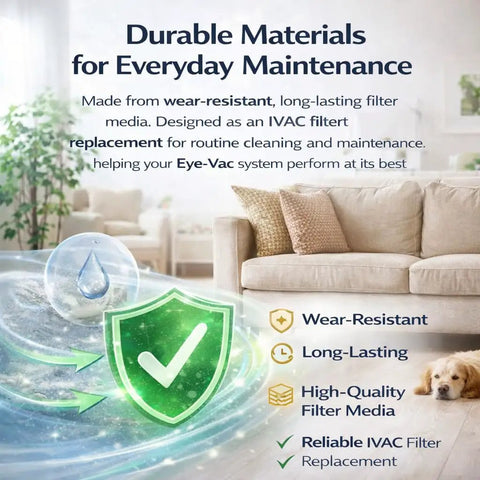 Durable HEPA Pre Motor Filter Replacement for Eye Vac Home Pro Pet Air Plus and Neovac Elite, wear-resistant and long-lasting.
