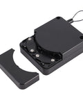 Automatic Door Closer With 2.65 Lbs Closing Force, Steel Drawstring Retractable Closer open view with components visible