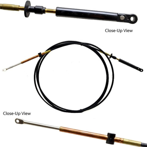 12 Ft Throttle And Shift Remote Control Cable For Outboard Motors Fits Johnson Evinrude OMC BRP E Tec Ficht Engines With Plastic Eye