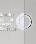 Slick Ultra Thin 4 Inch LED Recessed Light With Junction Box, Dimmable 5 Percent To 100 Percent, CRI90 For True Colors