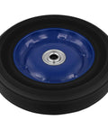 Four Pack 8 X 1.75 Inch Solid Rubber Wheels Featuring Flat Free Design And Rock Solid Ball Bearings perfect for heavy duty hand trucks.