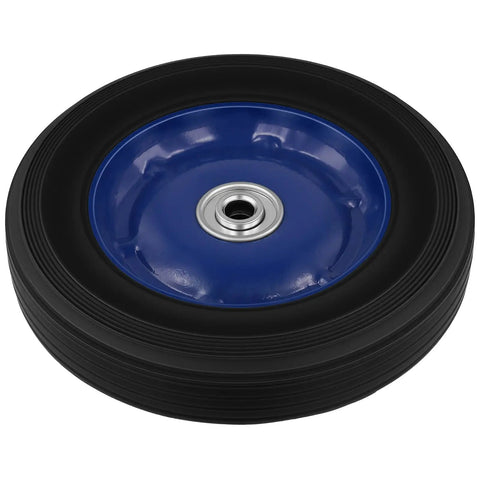 Four Pack 8 X 1.75 Inch Solid Rubber Wheels Featuring Flat Free Design And Rock Solid Ball Bearings perfect for heavy duty hand trucks.