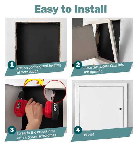 Step-by-step installation guide for Top Shelf Insulated Drywall Access Panel With Hella Quiet Soundproof Design.