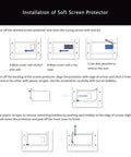 Installation guide for Straight Up Superior Screen Protector For 8.9 Inch Resin 3D Printer Display with step-by-step graphics.
