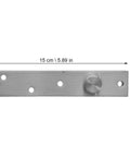 Stainless Steel Pivot Door Hinges Set, Concealed Mounting, dimensions 15cm x 3cm, for hidden doors and folding screens